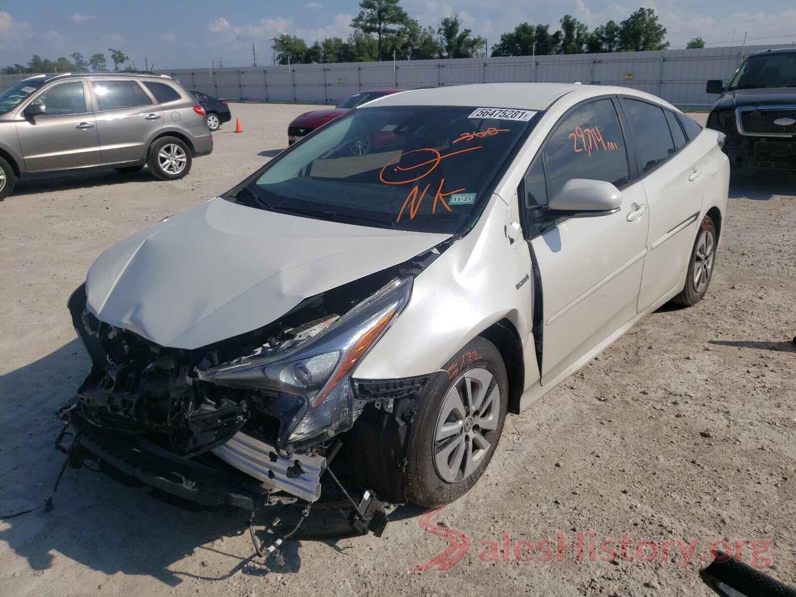 JTDKBRFU8J3073182 2018 TOYOTA PRIUS