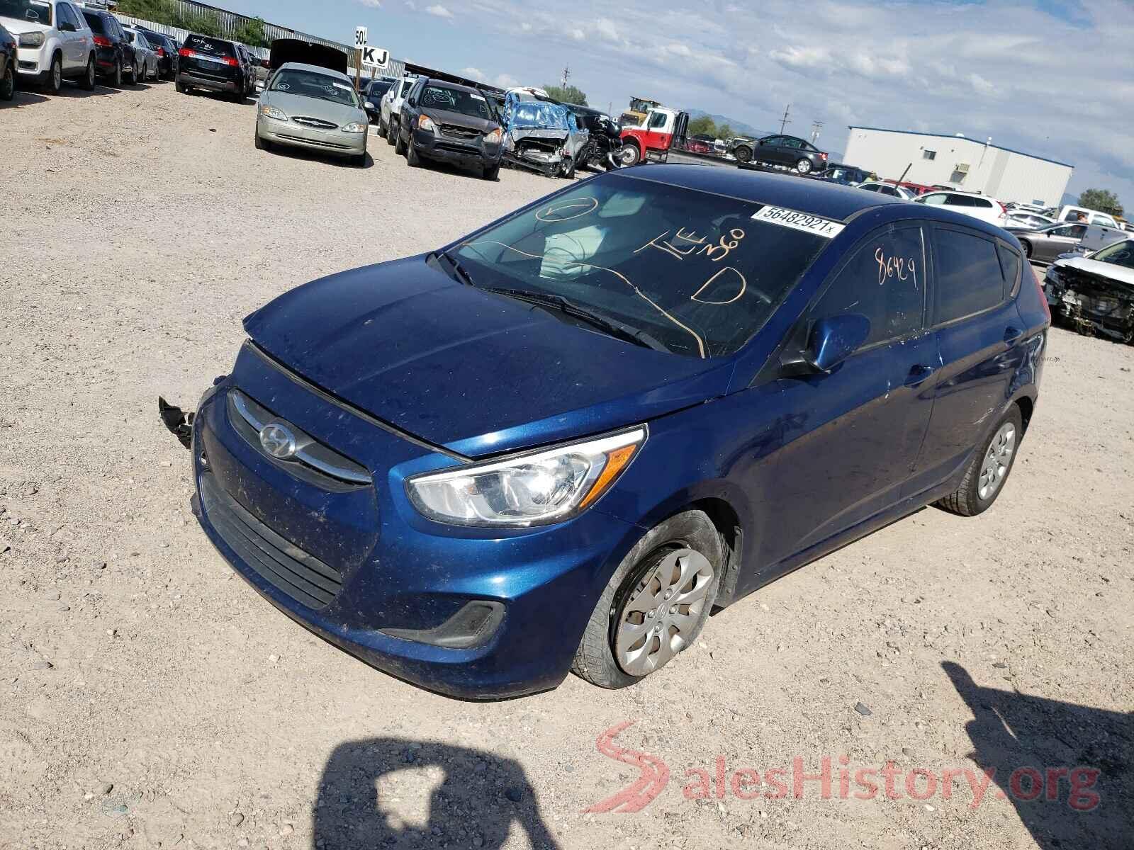 KMHCT5AE7GU251303 2016 HYUNDAI ACCENT