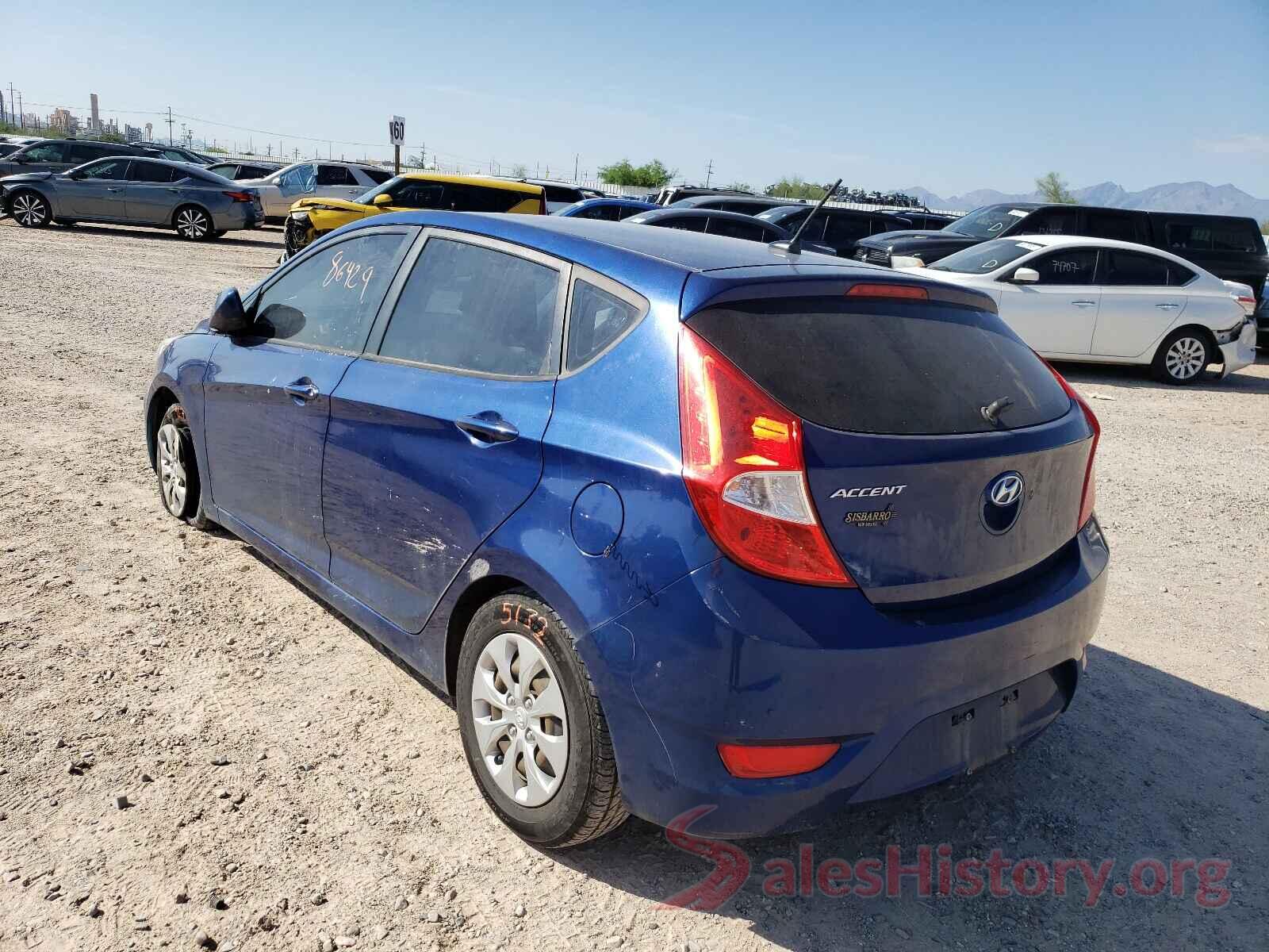 KMHCT5AE7GU251303 2016 HYUNDAI ACCENT