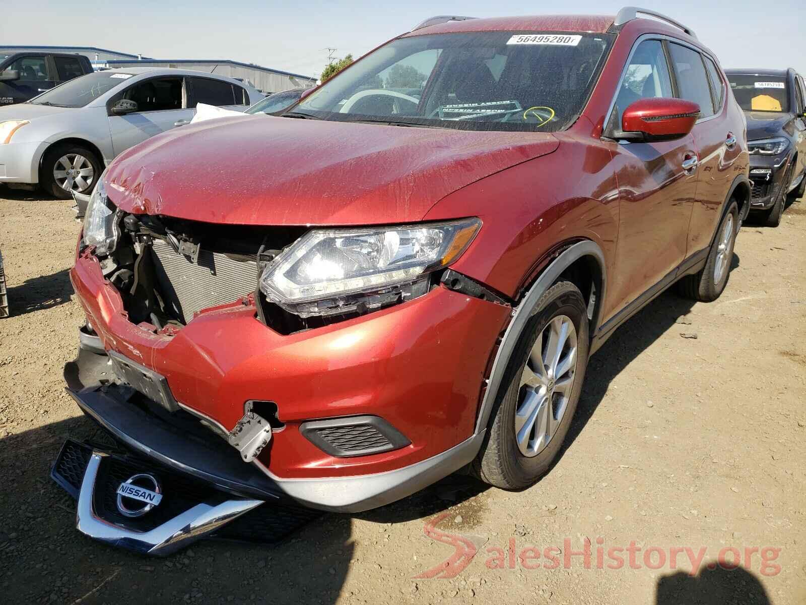 KNMAT2MT4GP708510 2016 NISSAN ROGUE