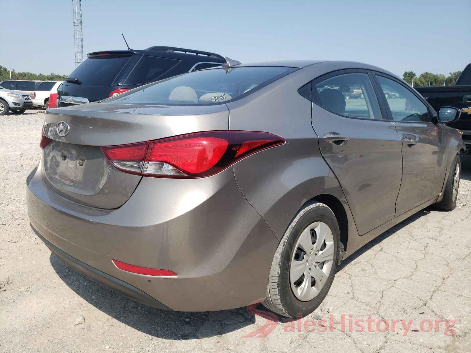 5NPDH4AEXGH703890 2016 HYUNDAI ELANTRA