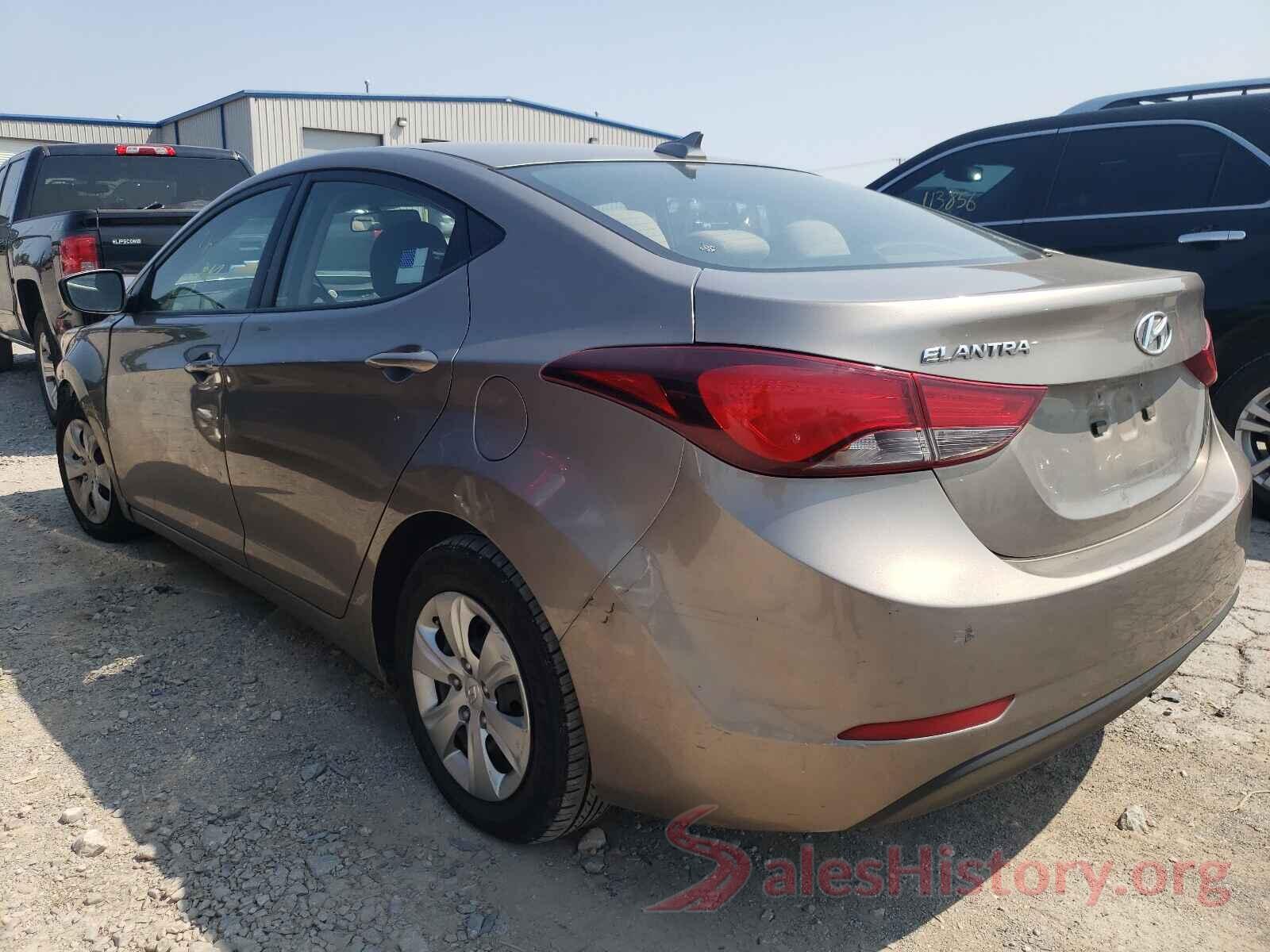 5NPDH4AEXGH703890 2016 HYUNDAI ELANTRA