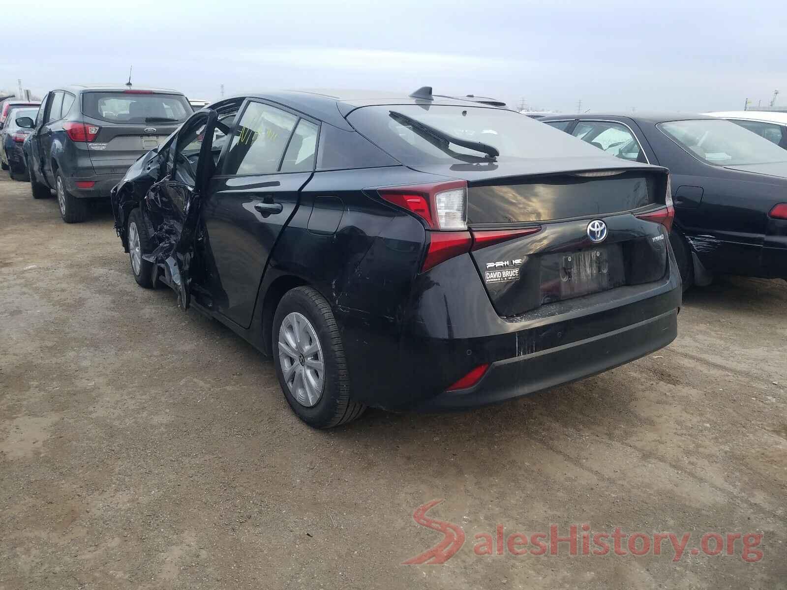 JTDKARFU4K3093000 2019 TOYOTA PRIUS