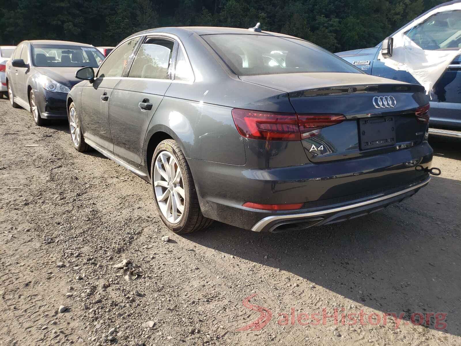 WAUDNAF49KN012881 2019 AUDI A4