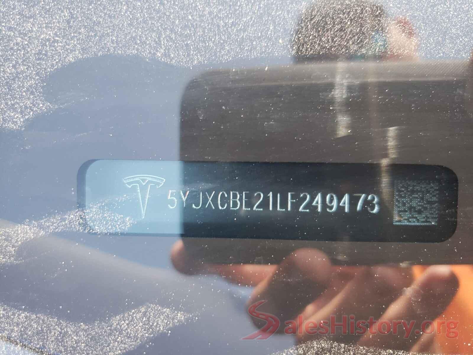 5YJXCBE21LF249473 2020 TESLA MODEL X