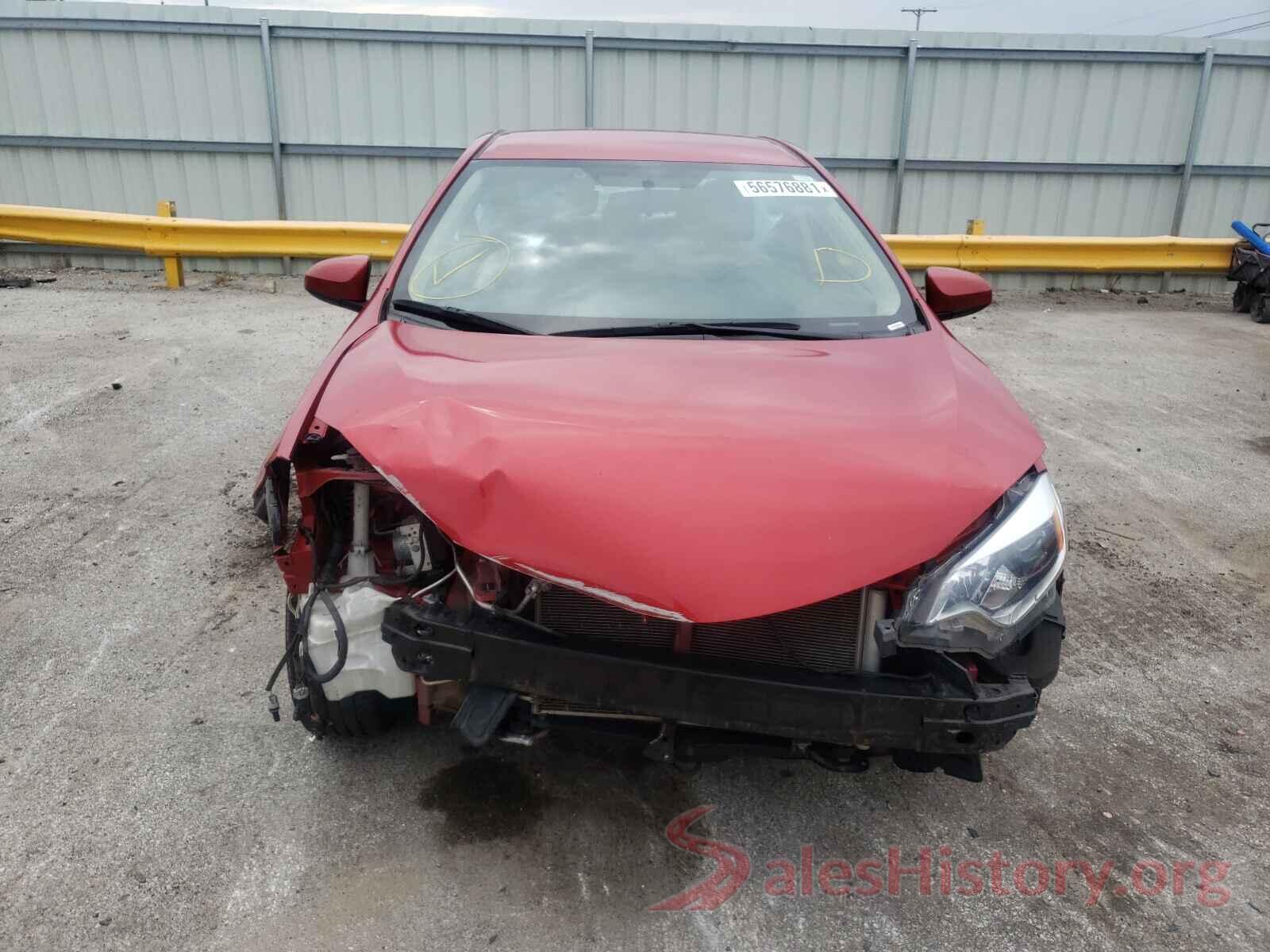 5YFBURHE4GP510661 2016 TOYOTA COROLLA