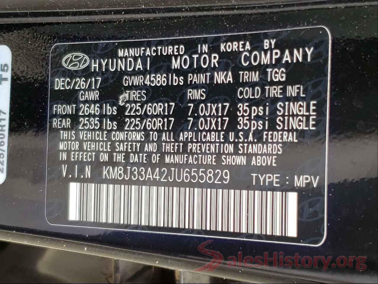 KM8J33A42JU655829 2018 HYUNDAI TUCSON