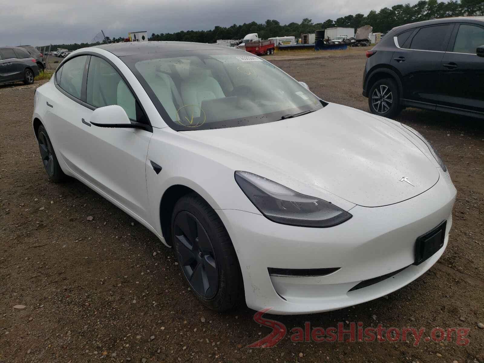 5YJ3E1EA8MF030036 2021 TESLA MODEL 3