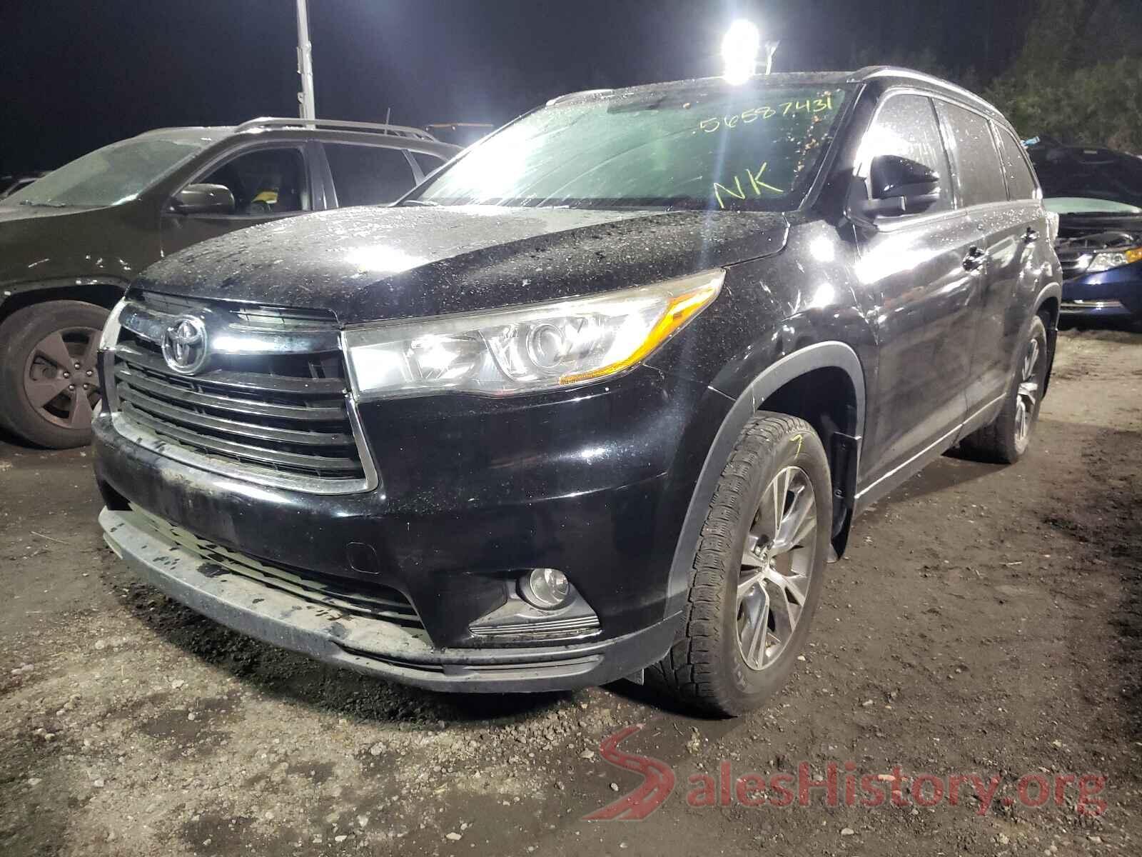 5TDJKRFH8GS272206 2016 TOYOTA HIGHLANDER