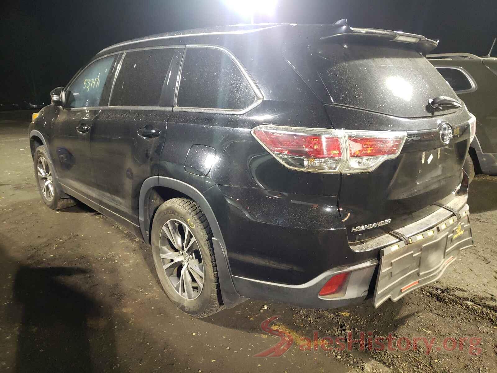 5TDJKRFH8GS272206 2016 TOYOTA HIGHLANDER