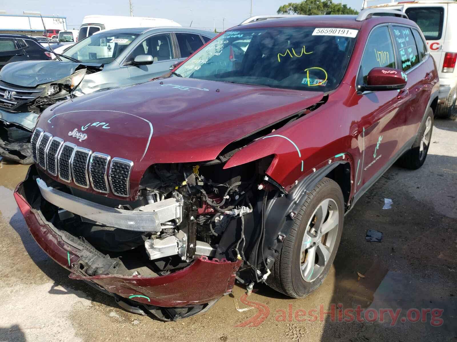 1C4PJMDX2KD163559 2019 JEEP CHEROKEE