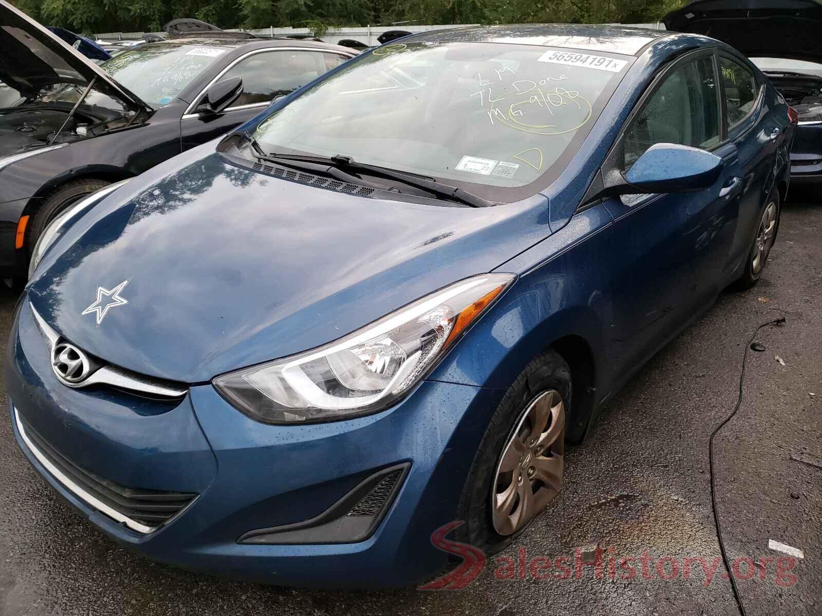 KMHDH4AE6GU518009 2016 HYUNDAI ELANTRA