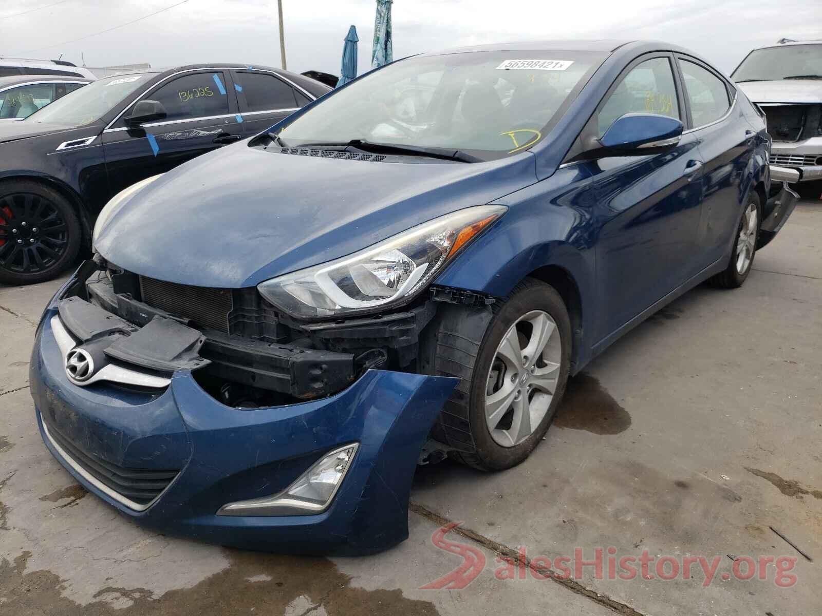 KMHDH4AE8GU593892 2016 HYUNDAI ELANTRA