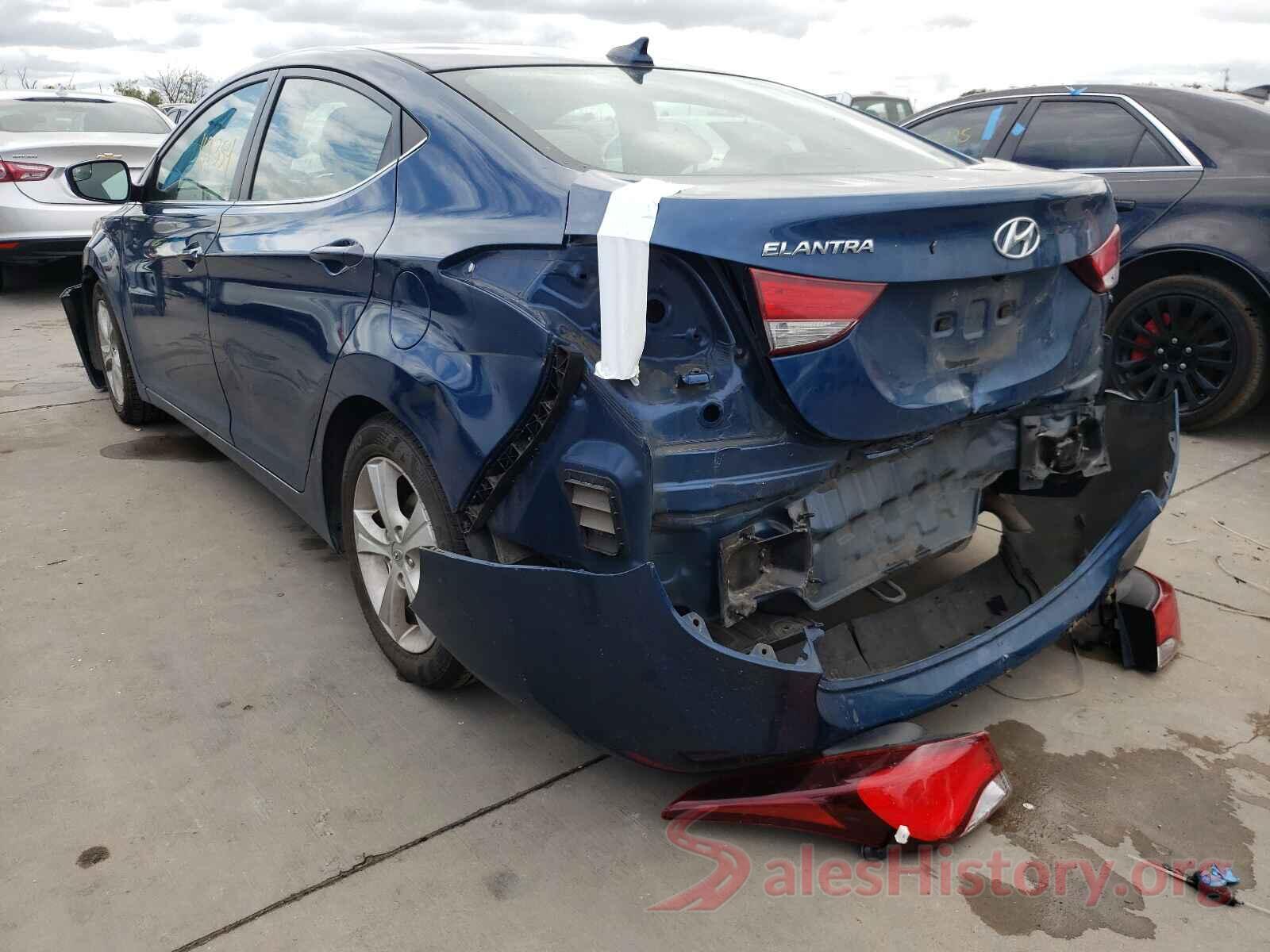 KMHDH4AE8GU593892 2016 HYUNDAI ELANTRA