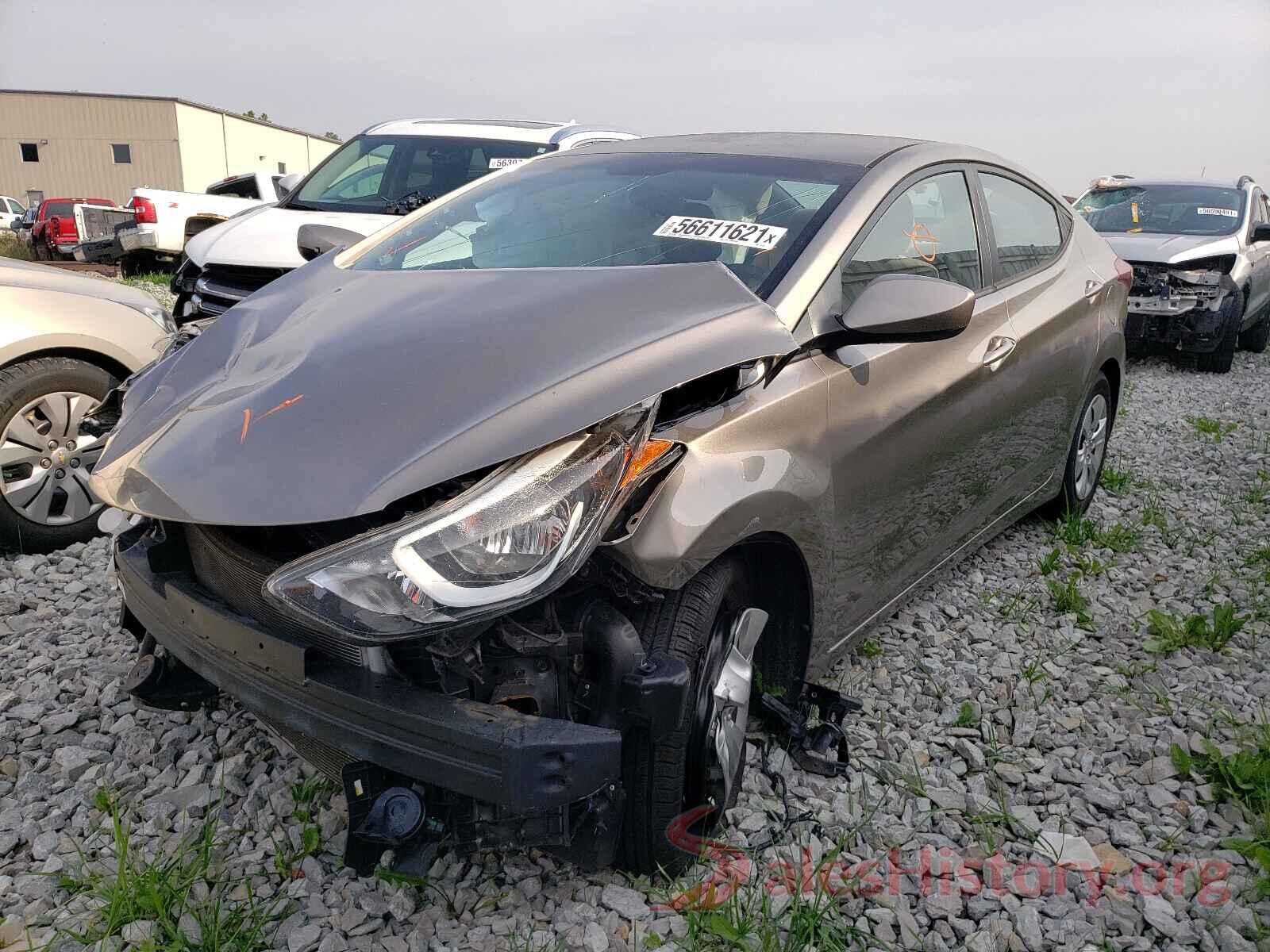 5NPDH4AE8GH766812 2016 HYUNDAI ELANTRA