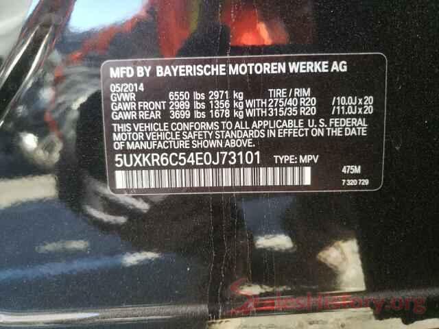 5UXKR6C54E0J73101 2014 BMW X5