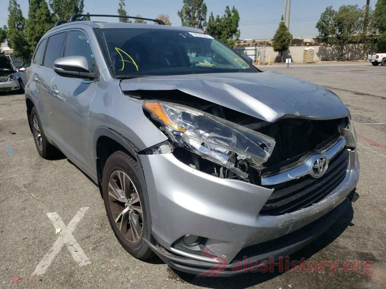 5TDJKRFH6GS501093 2016 TOYOTA HIGHLANDER