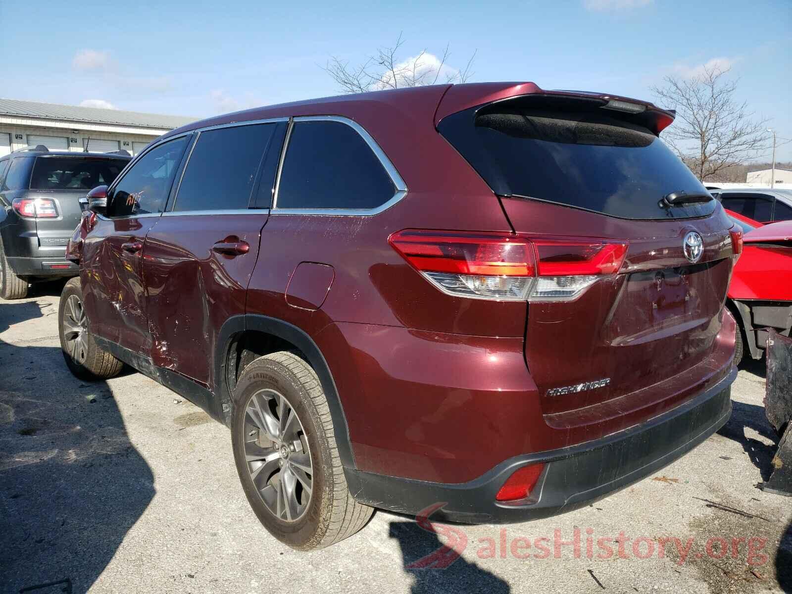 5TDZARFH2KS058620 2019 TOYOTA HIGHLANDER