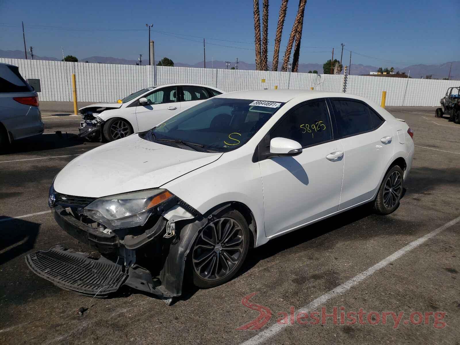 5YFBURHE2GP407853 2016 TOYOTA COROLLA