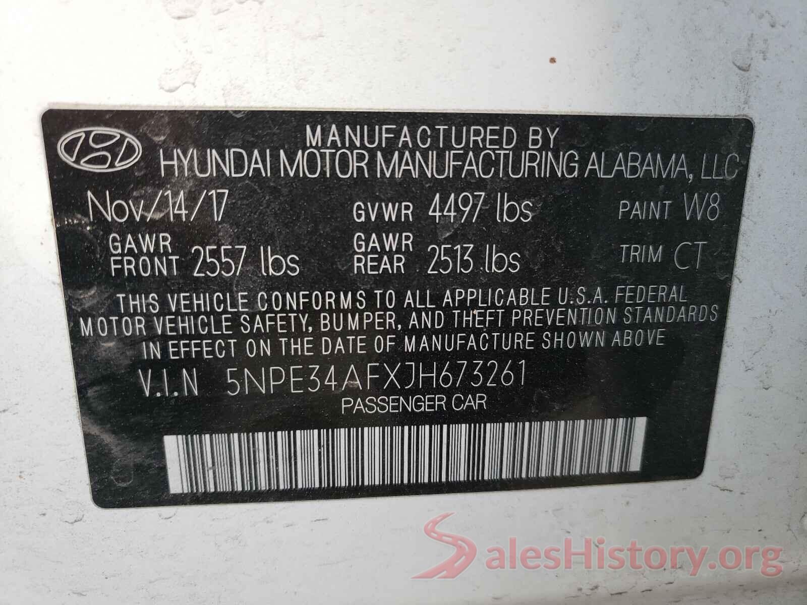 5NPE34AFXJH673261 2018 HYUNDAI SONATA