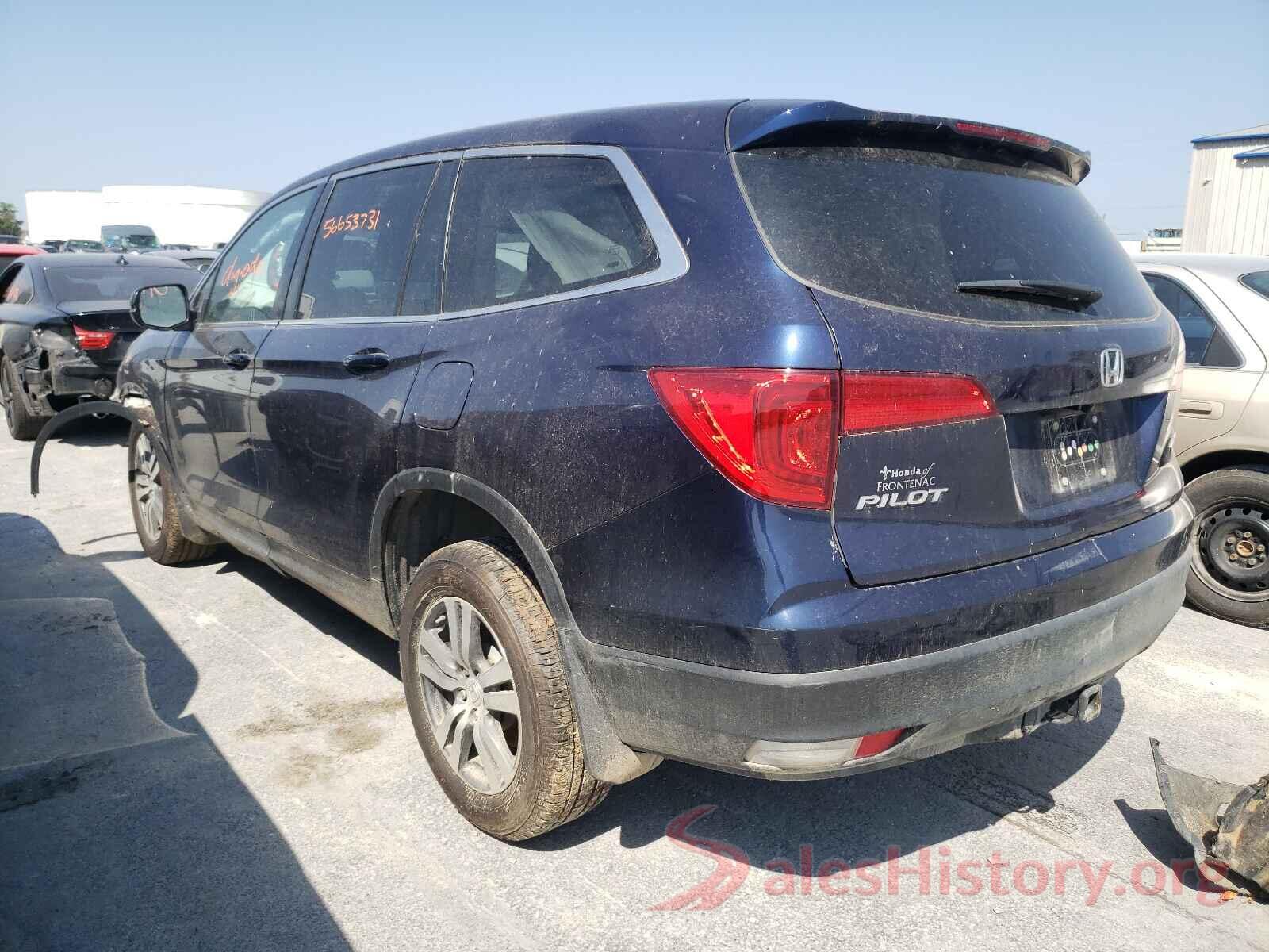 5FNYF6H55GB033477 2016 HONDA PILOT