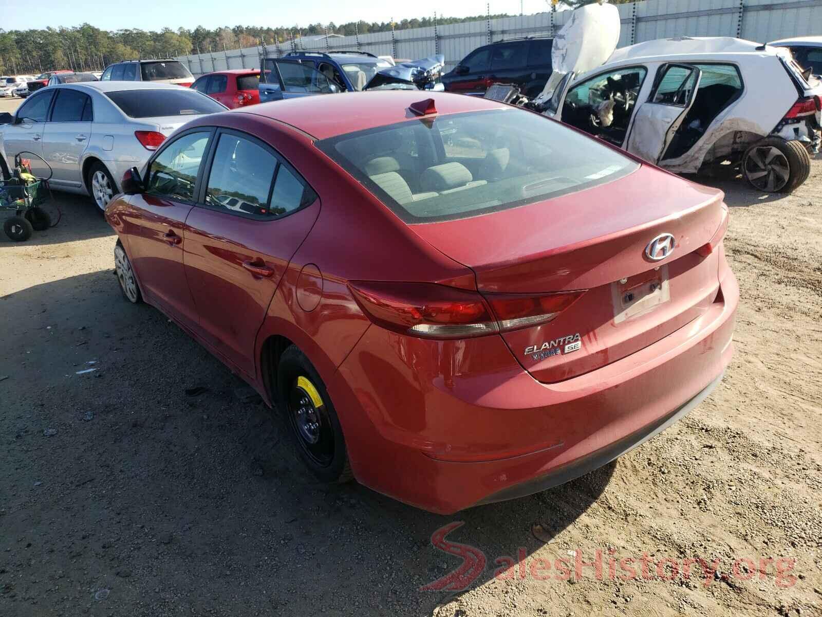 5NPD74LF1HH201053 2017 HYUNDAI ELANTRA