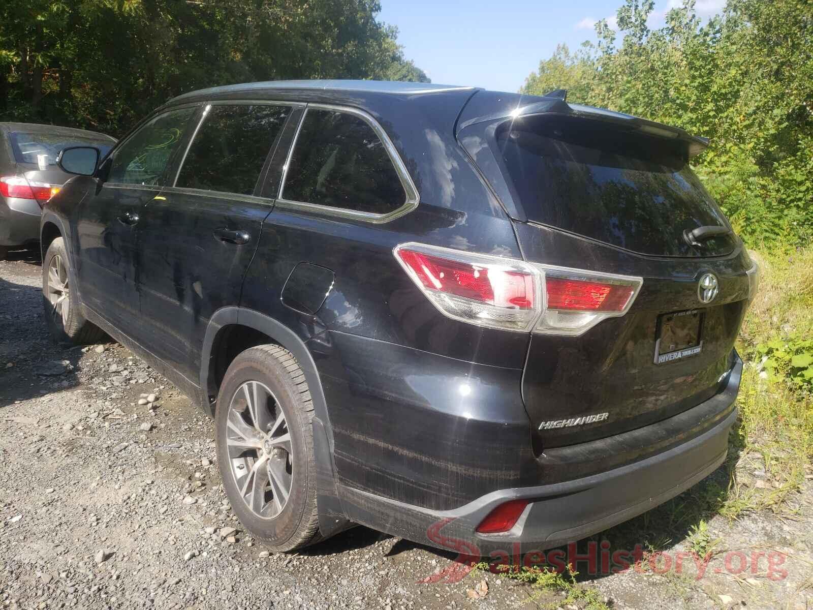 5TDJKRFH4GS252244 2016 TOYOTA HIGHLANDER