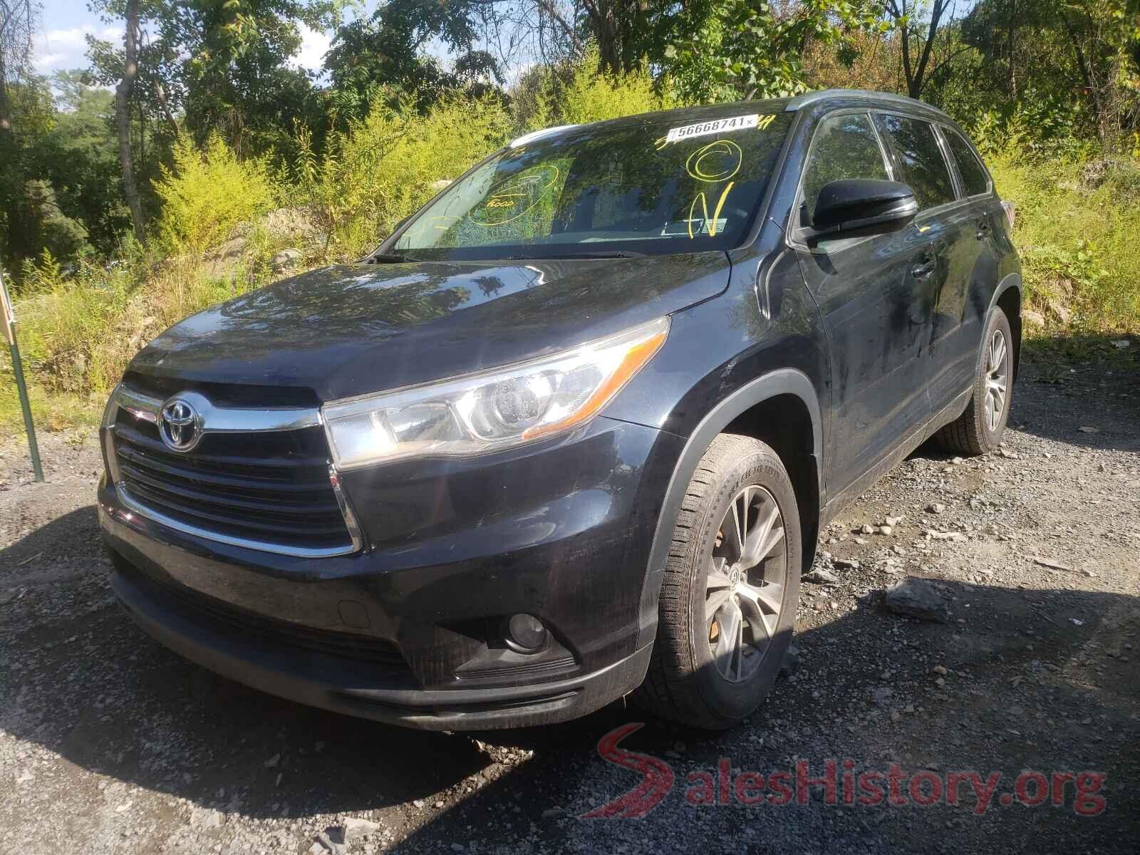 5TDJKRFH4GS252244 2016 TOYOTA HIGHLANDER