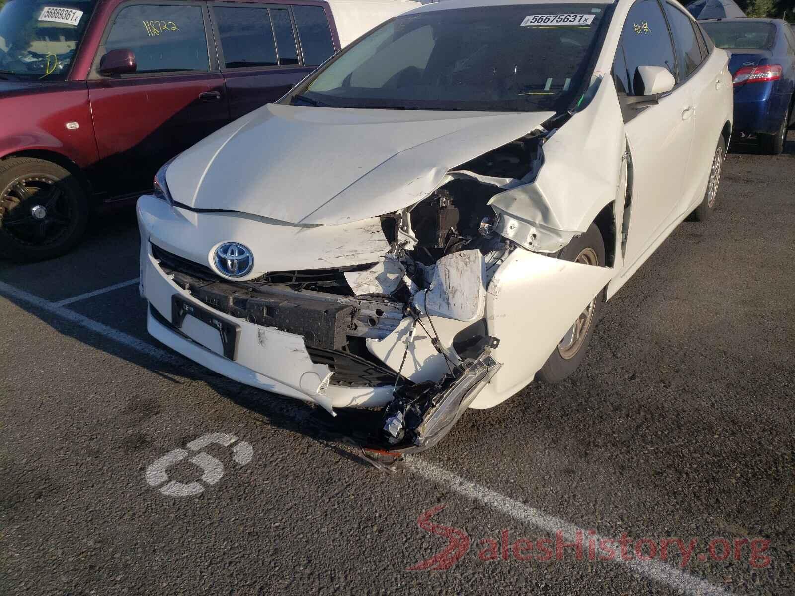 JTDKBRFU7G3020160 2016 TOYOTA PRIUS