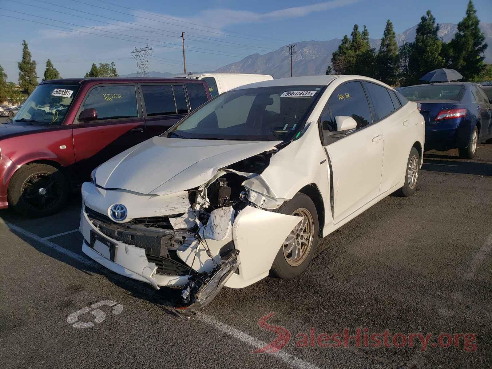 JTDKBRFU7G3020160 2016 TOYOTA PRIUS