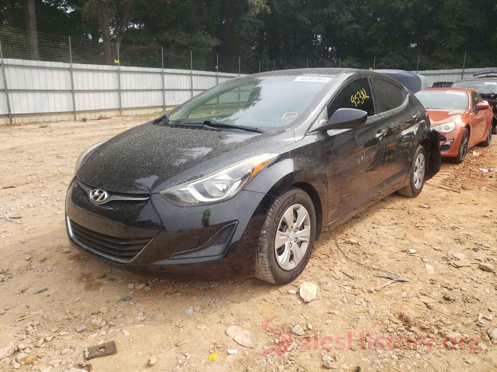 5NPDH4AE8GH676589 2016 HYUNDAI ELANTRA