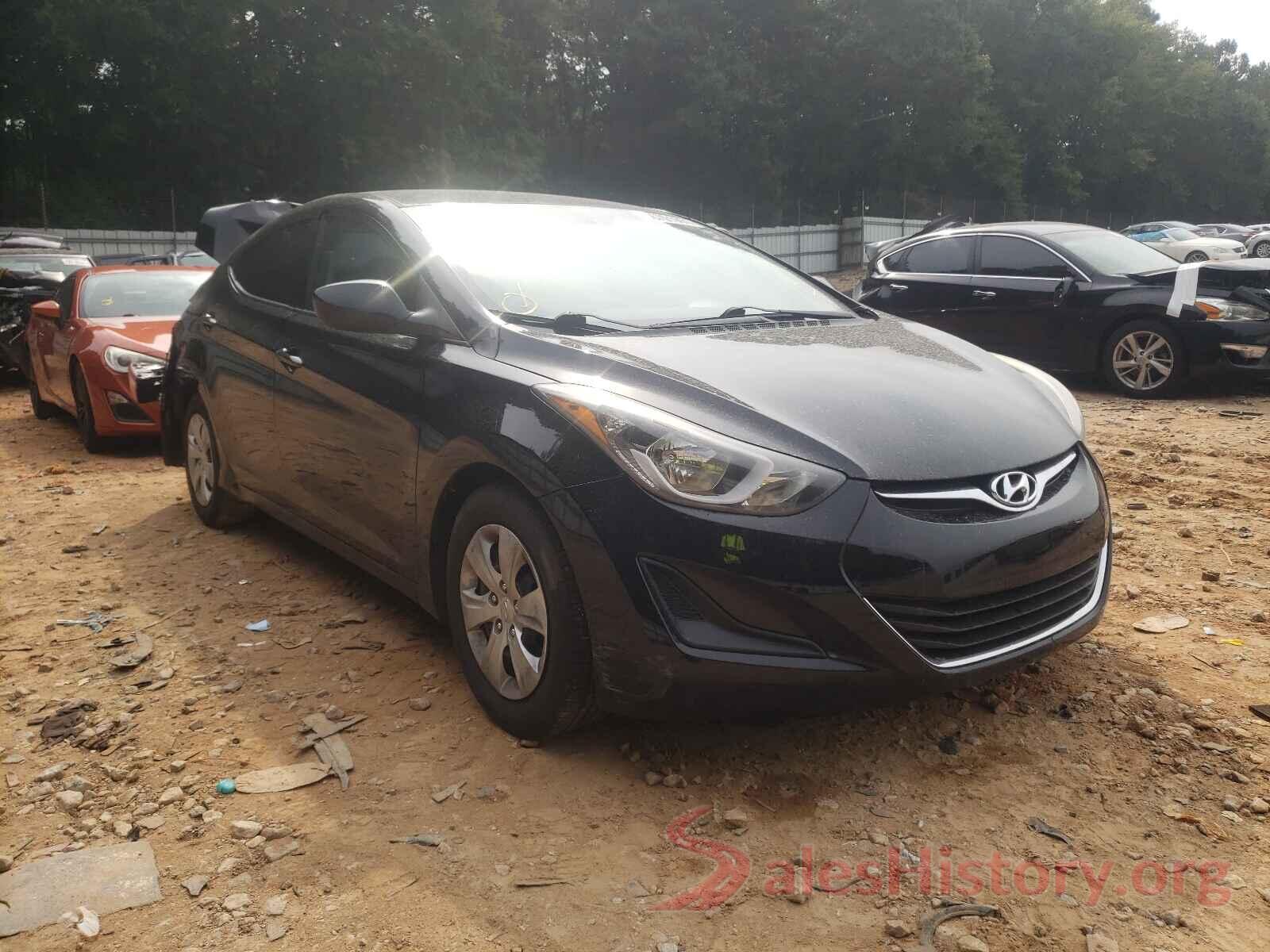 5NPDH4AE8GH676589 2016 HYUNDAI ELANTRA