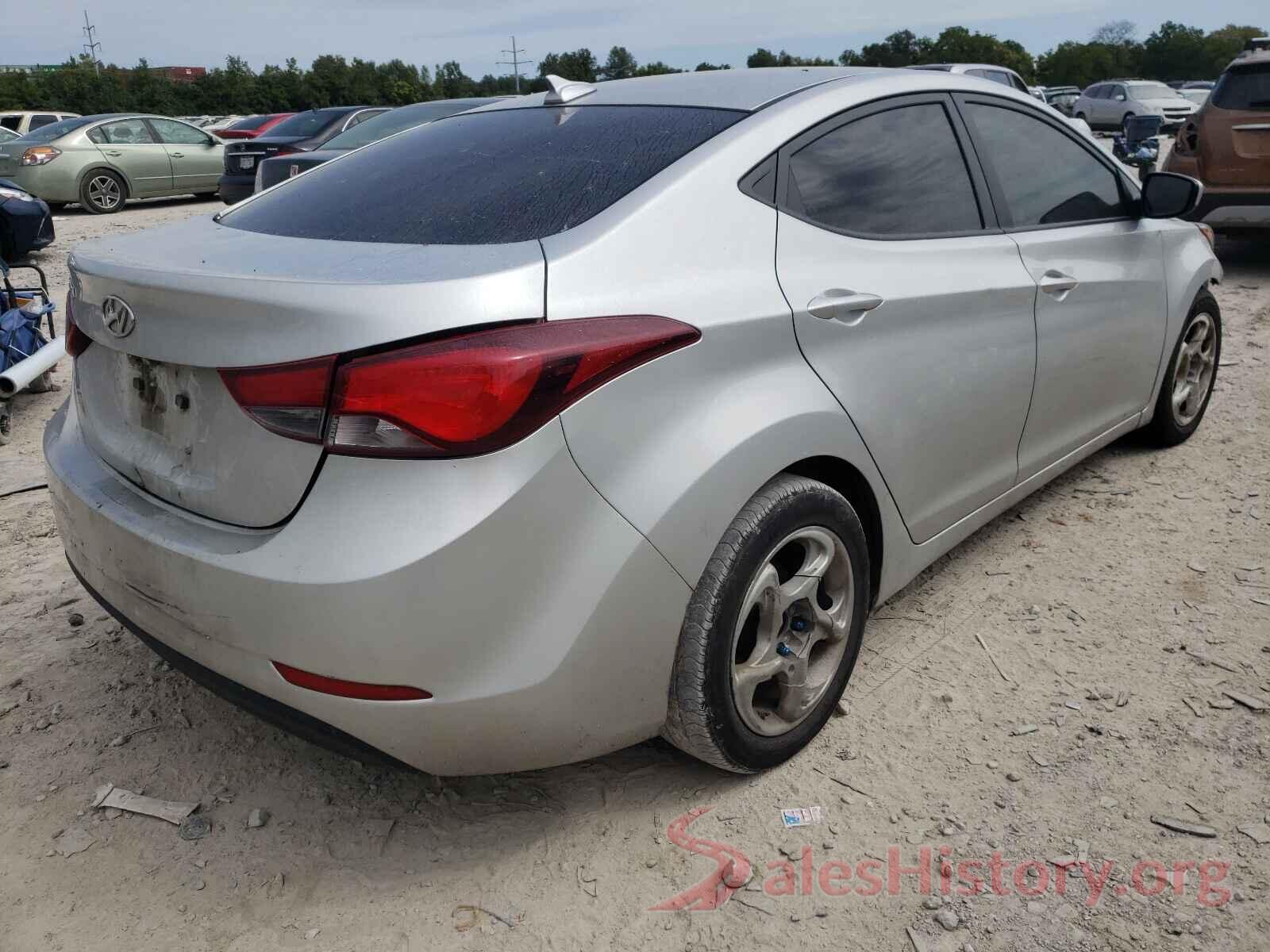 5NPDH4AE2GH735345 2016 HYUNDAI ELANTRA