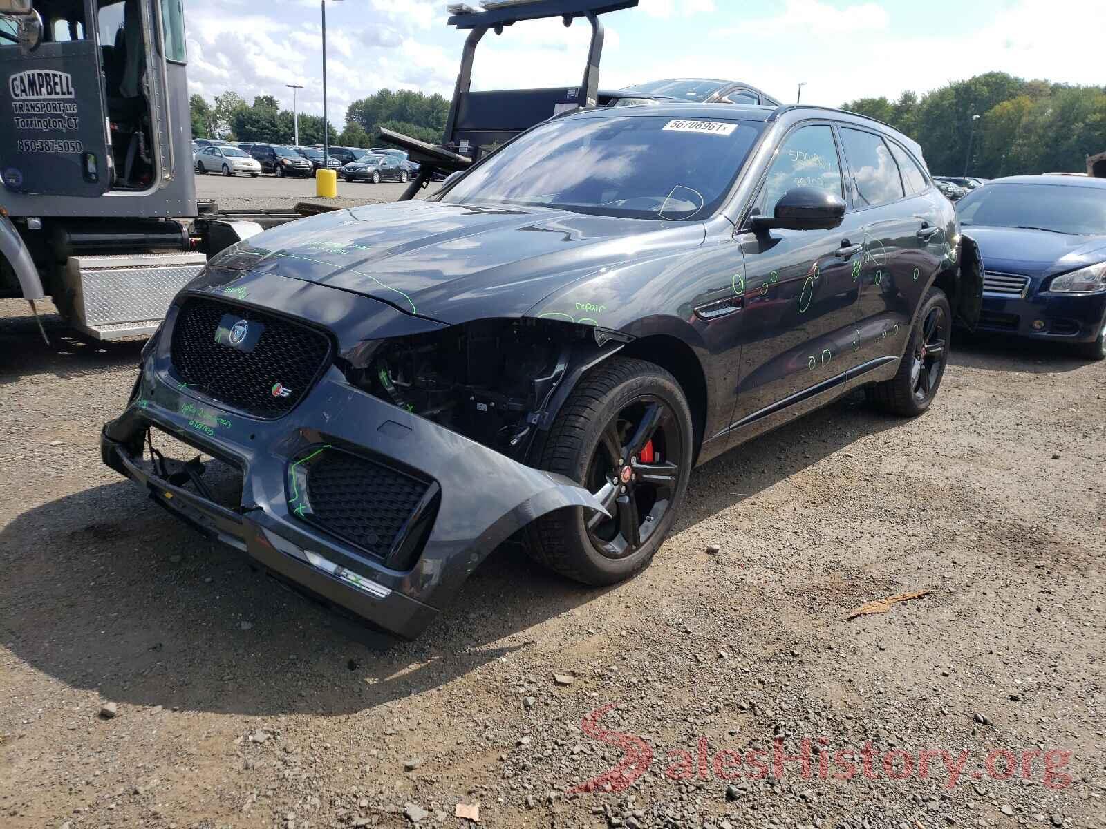 SADCM2FV5KA390045 2019 JAGUAR F-PACE