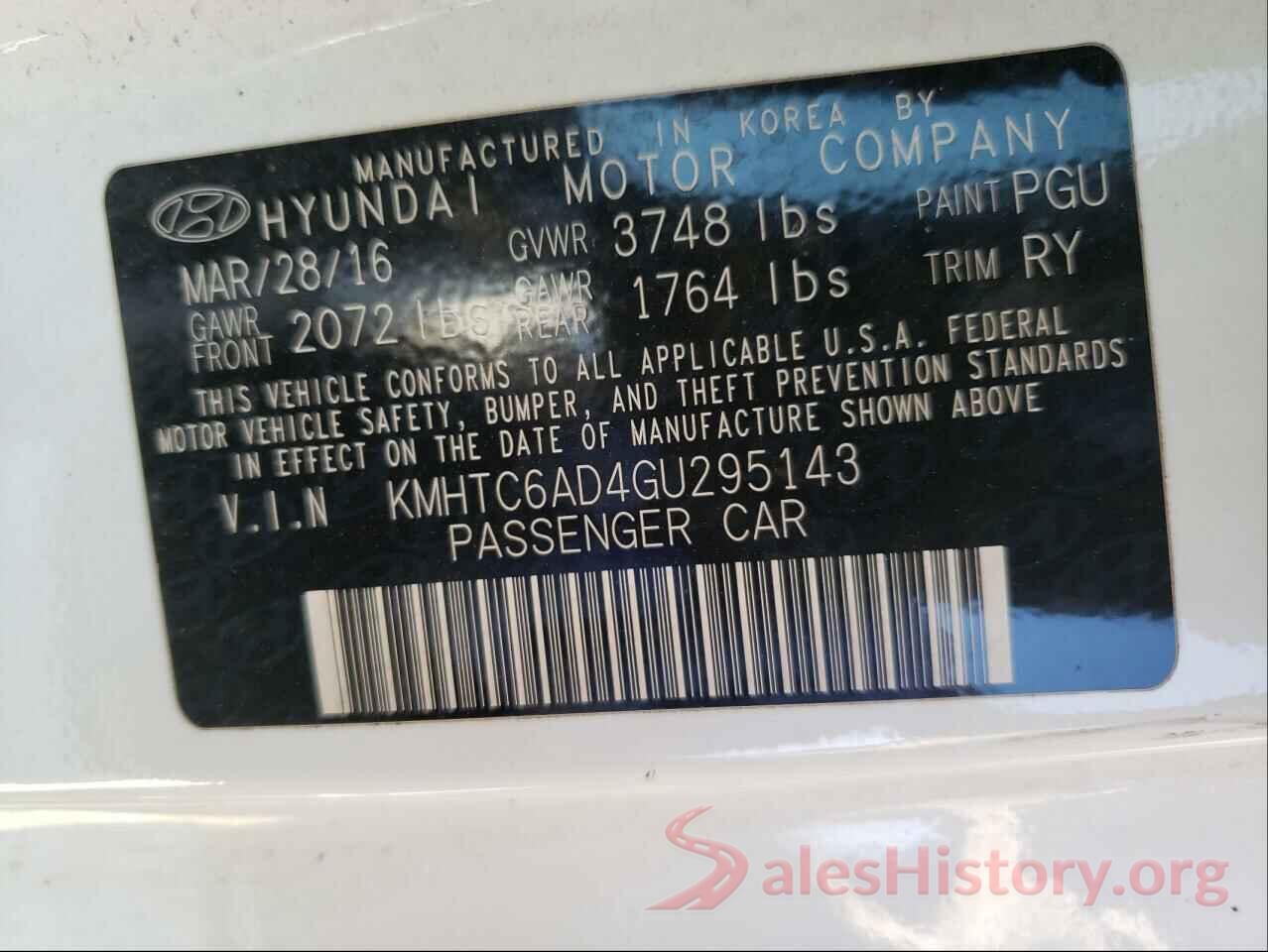 KMHTC6AD4GU295143 2016 HYUNDAI VELOSTER