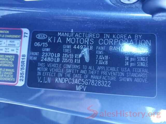 KNDPC3AC5G7828322 2016 KIA SPORTAGE