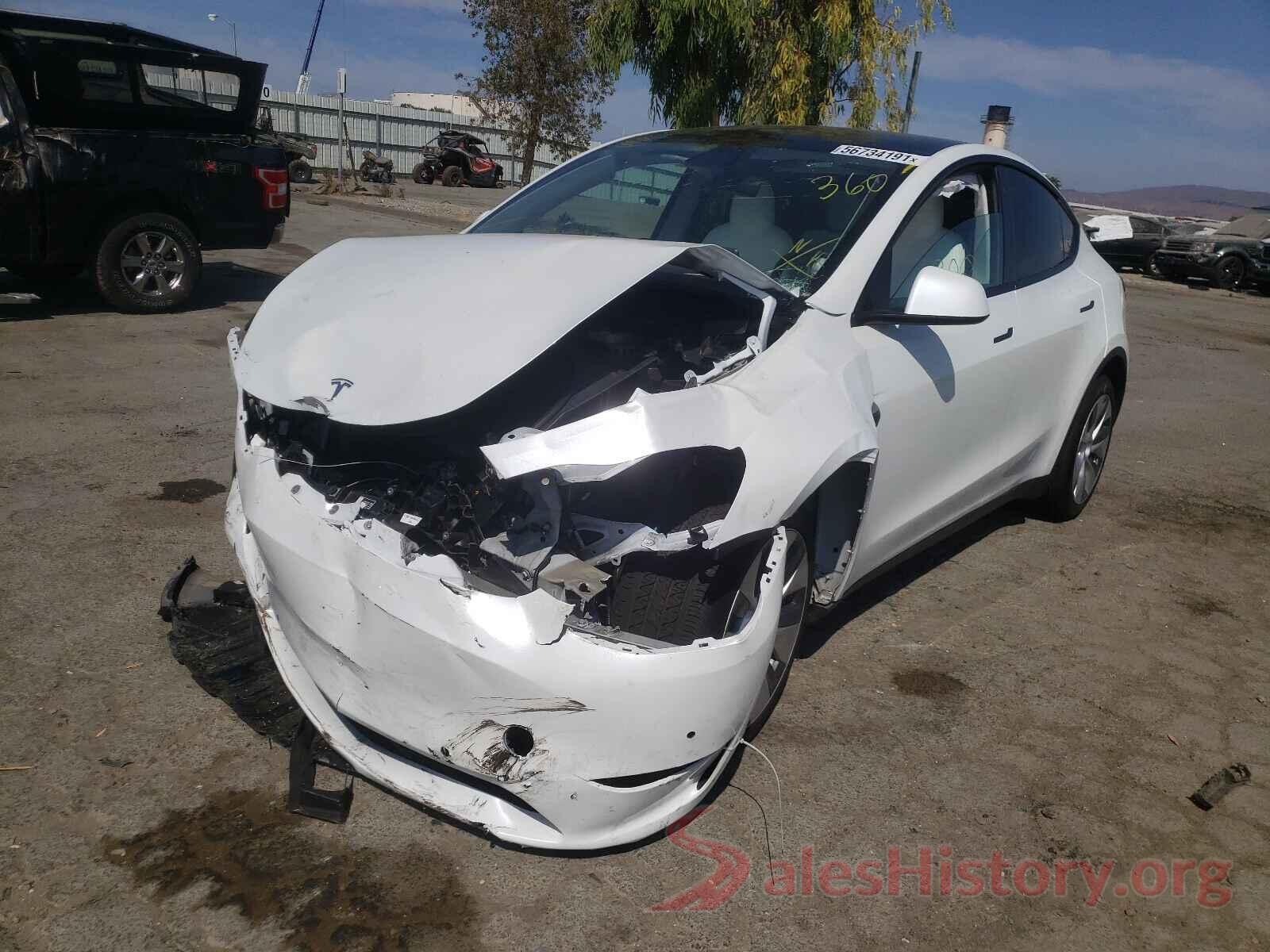 5YJYGDEE8MF061307 2021 TESLA MODEL Y