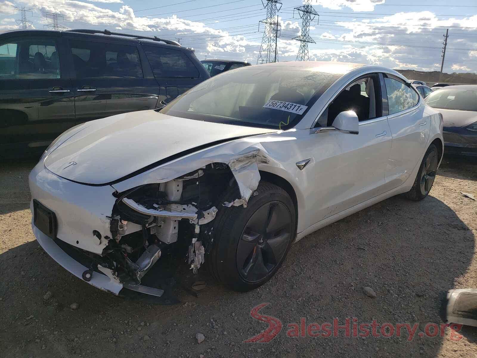 5YJ3E1EB5JF089016 2018 TESLA MODEL 3