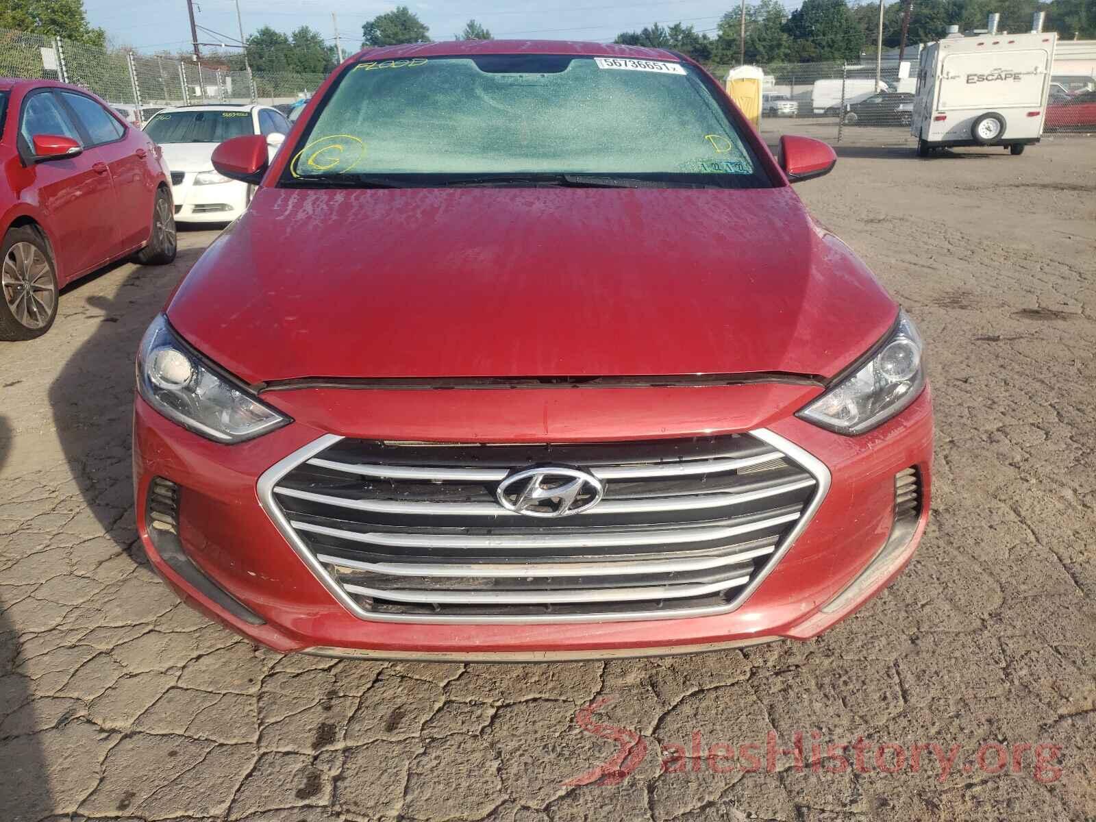 5NPD84LF0JH270738 2018 HYUNDAI ELANTRA