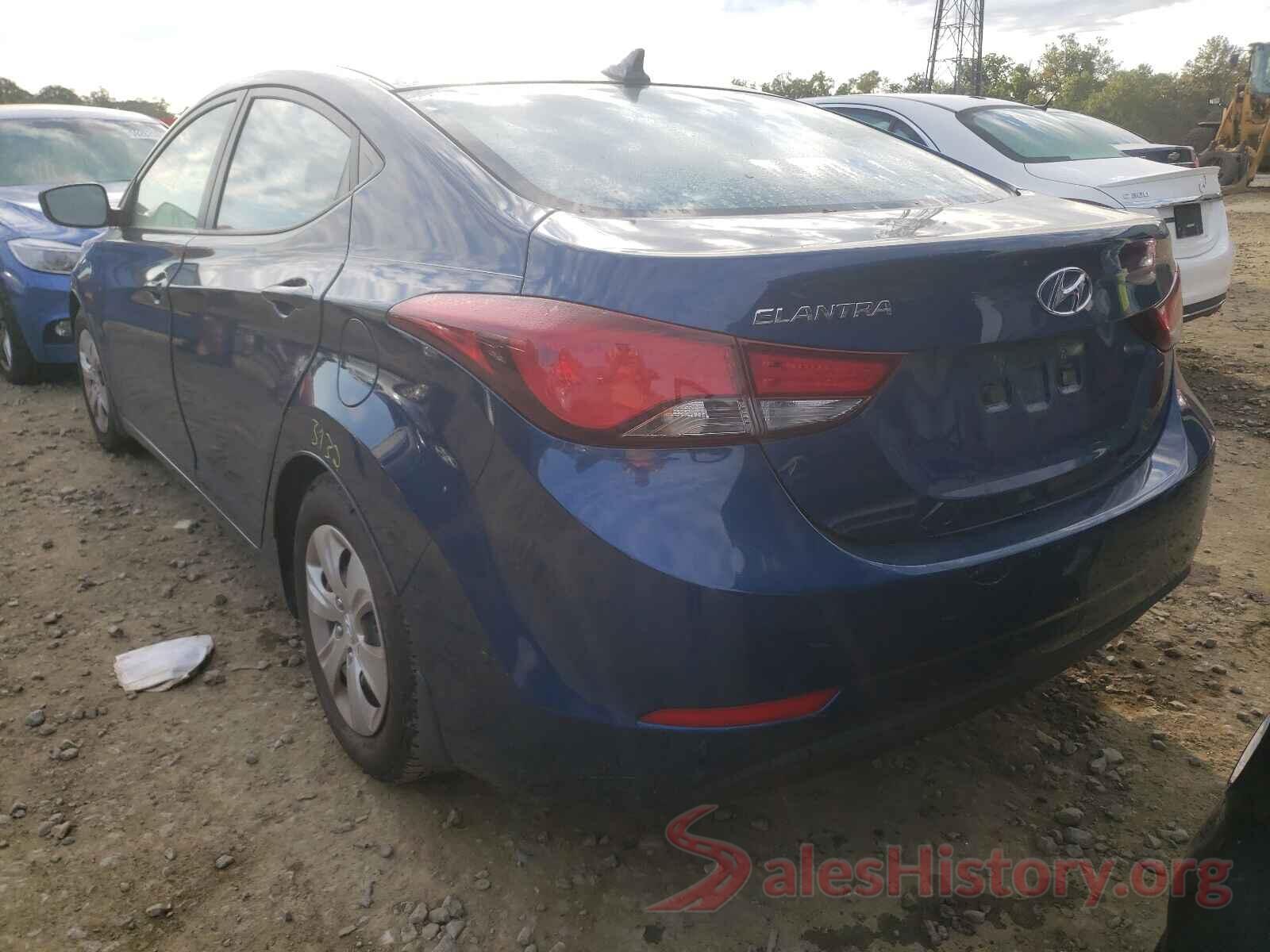 KMHDH4AE4GU502195 2016 HYUNDAI ELANTRA