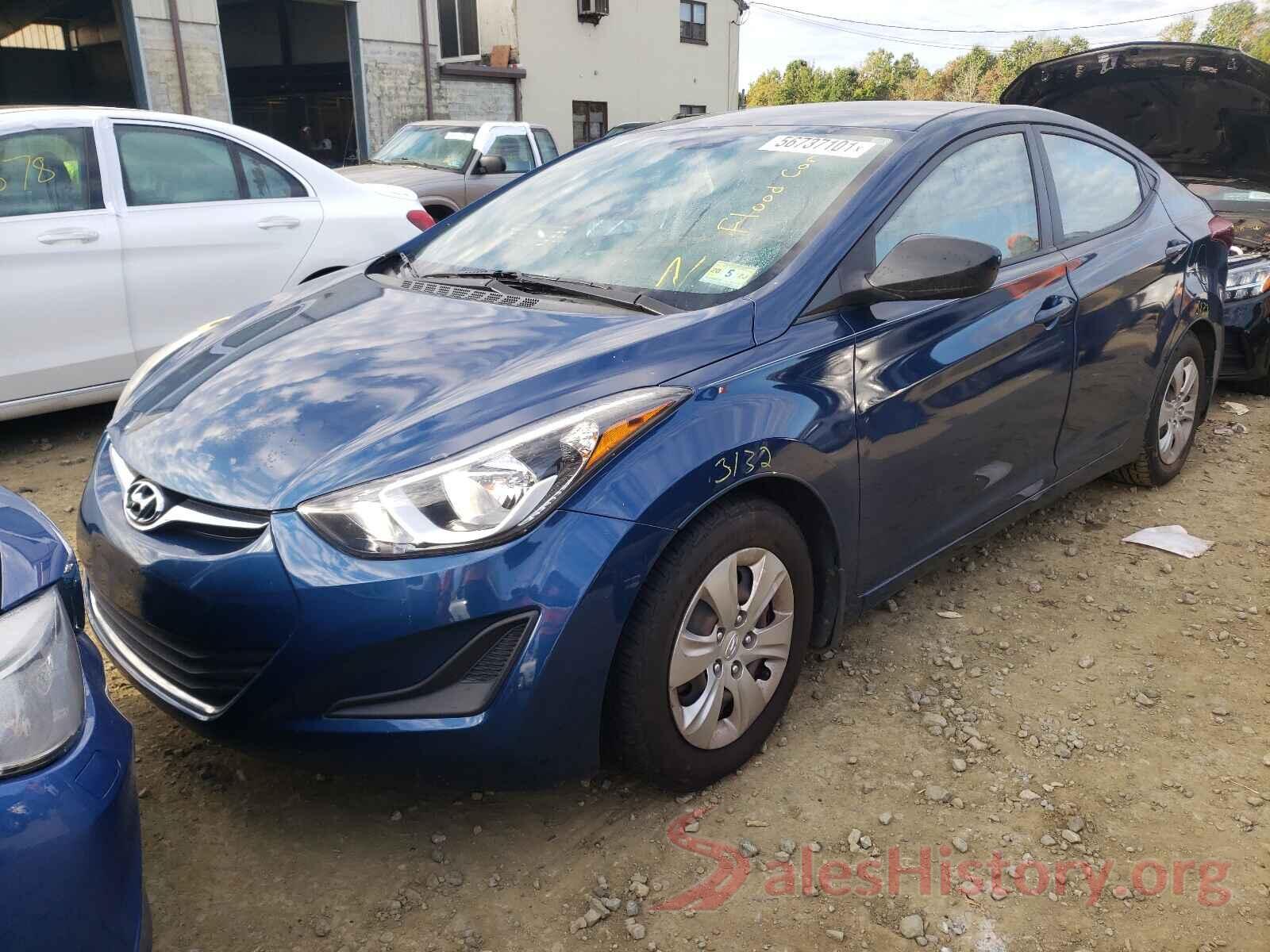 KMHDH4AE4GU502195 2016 HYUNDAI ELANTRA