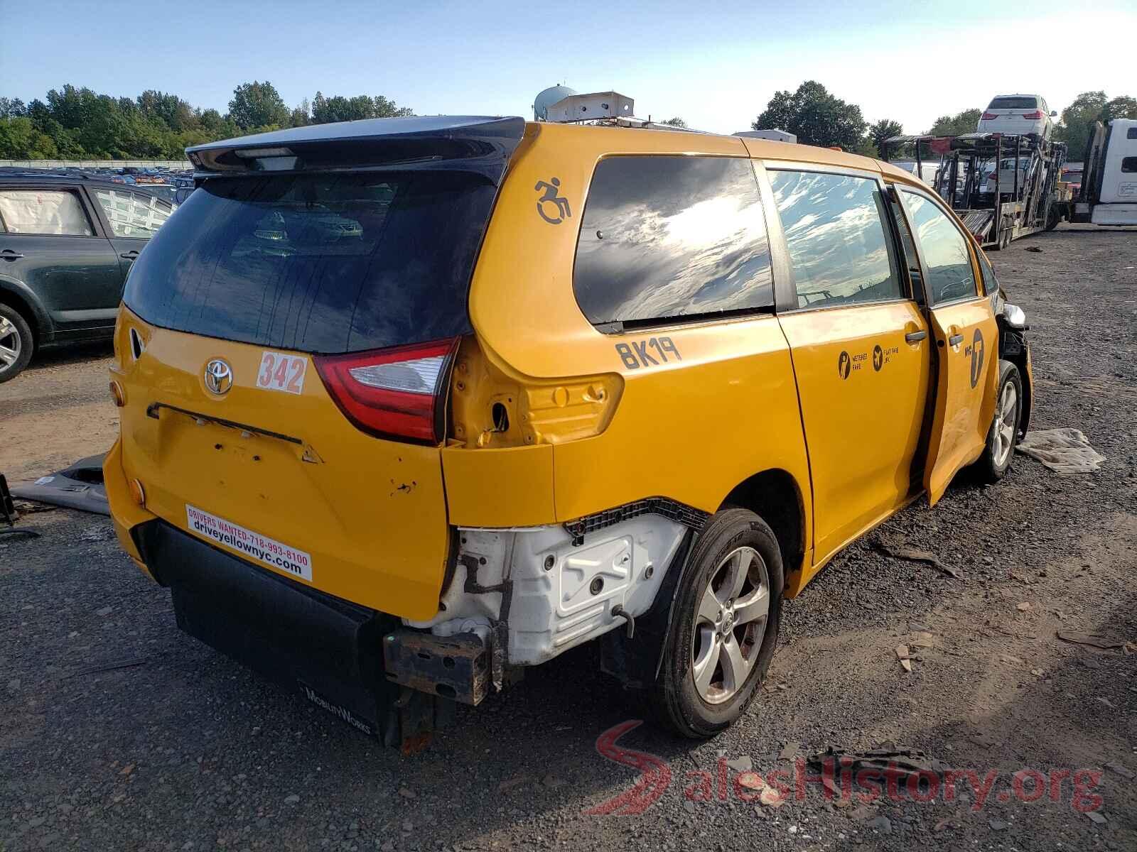 5TDZK3DC3GS700593 2016 TOYOTA SIENNA