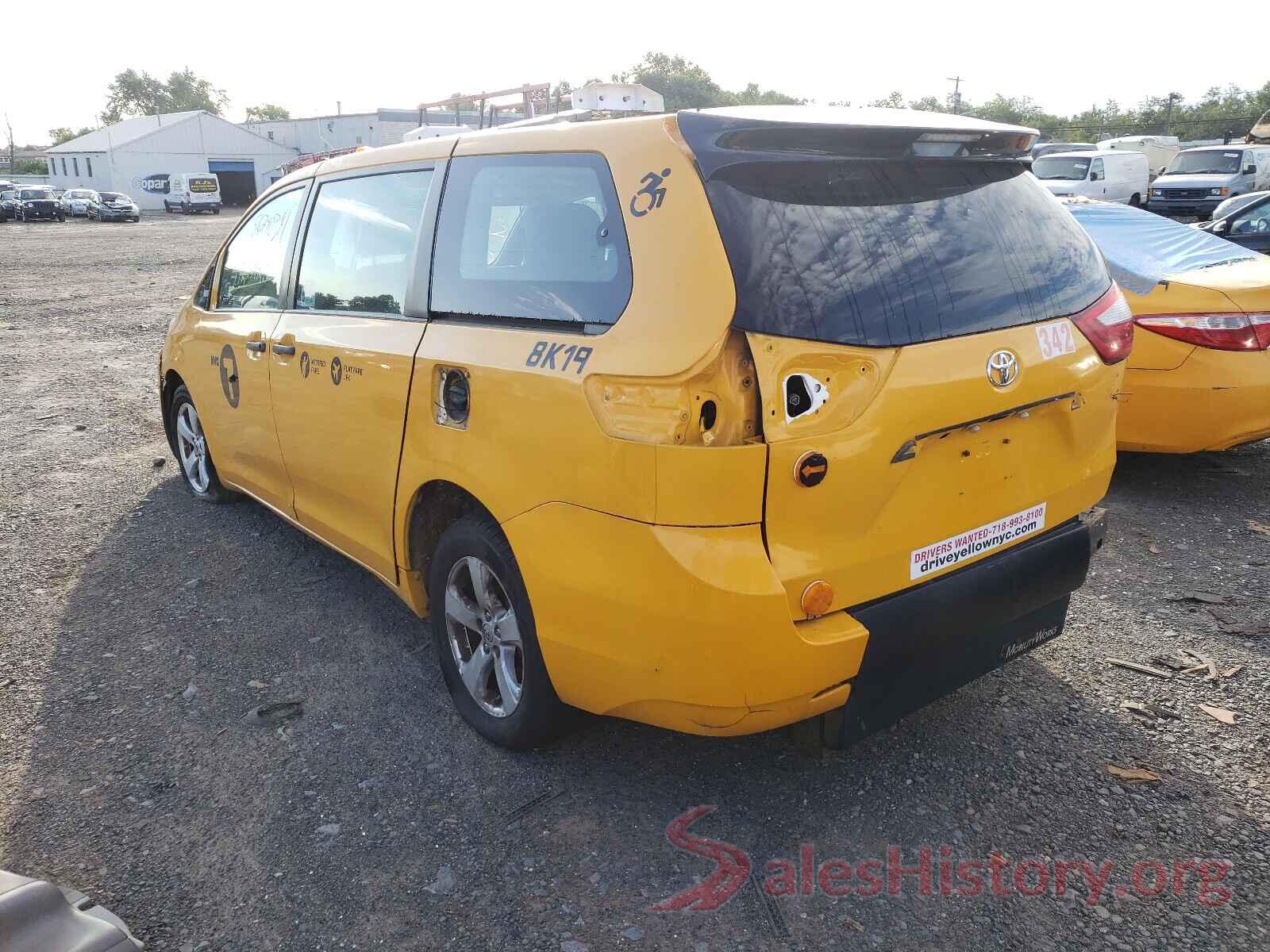 5TDZK3DC3GS700593 2016 TOYOTA SIENNA