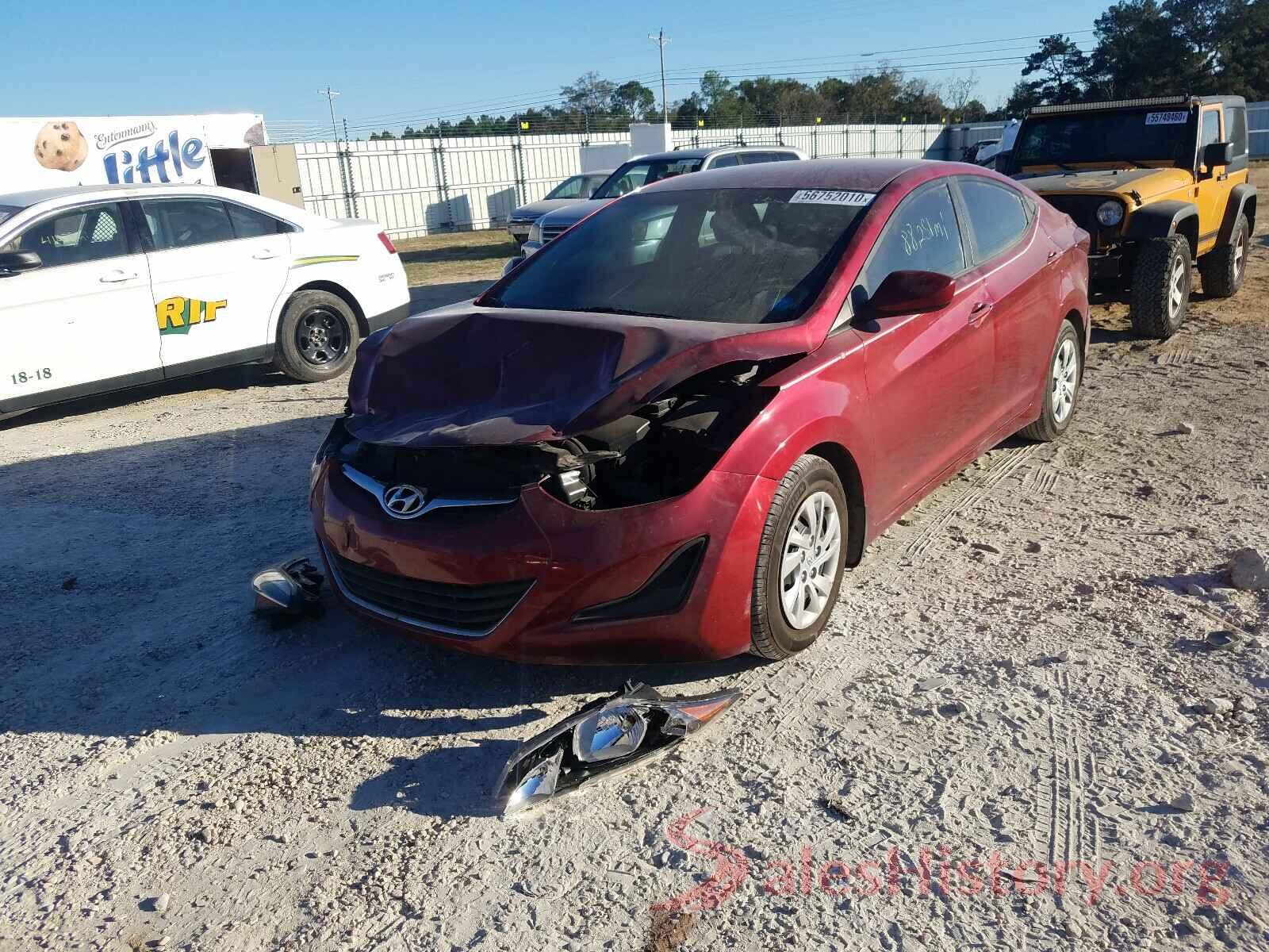 5NPDH4AE3GH758052 2016 HYUNDAI ELANTRA