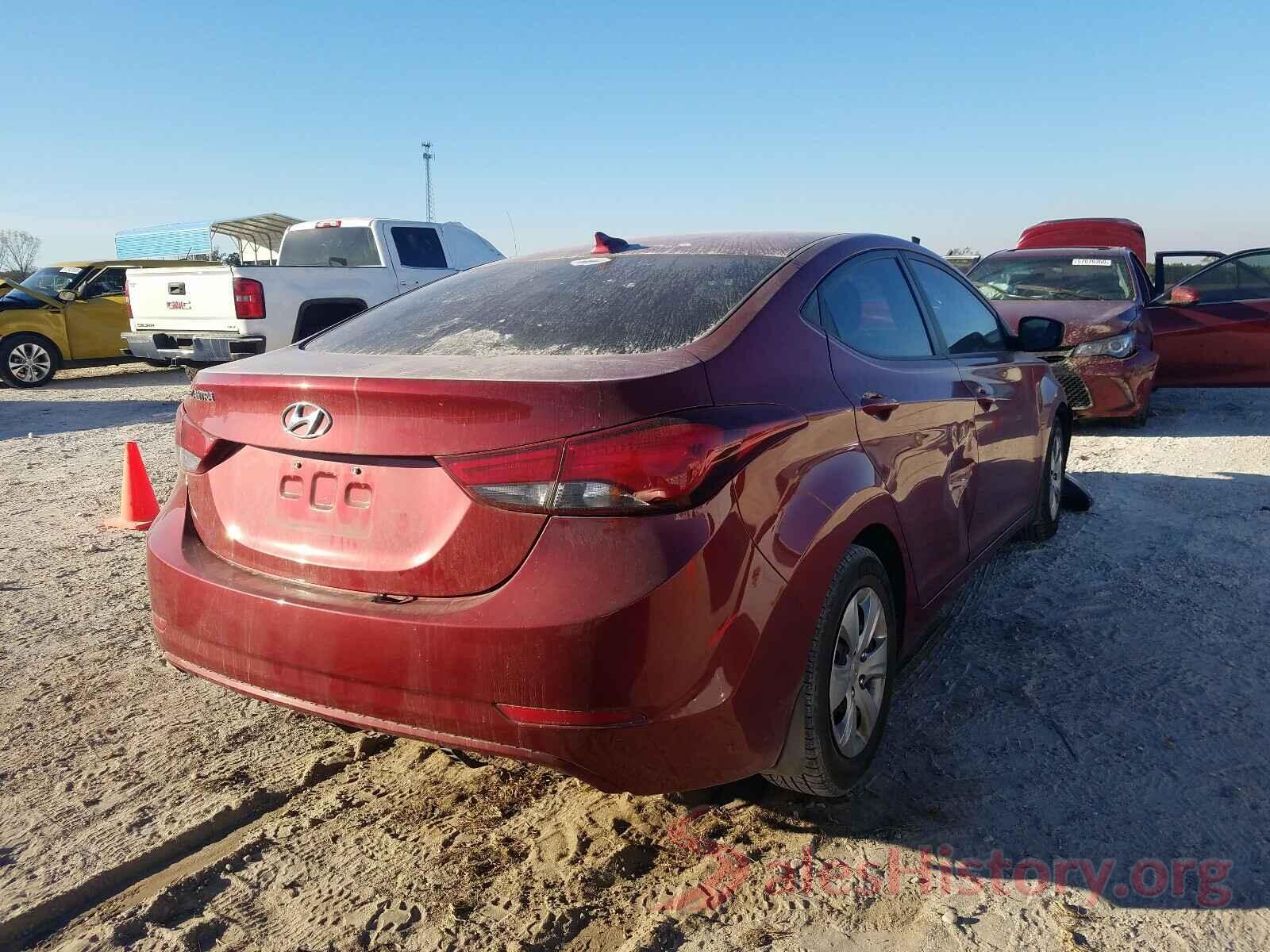 5NPDH4AE3GH758052 2016 HYUNDAI ELANTRA