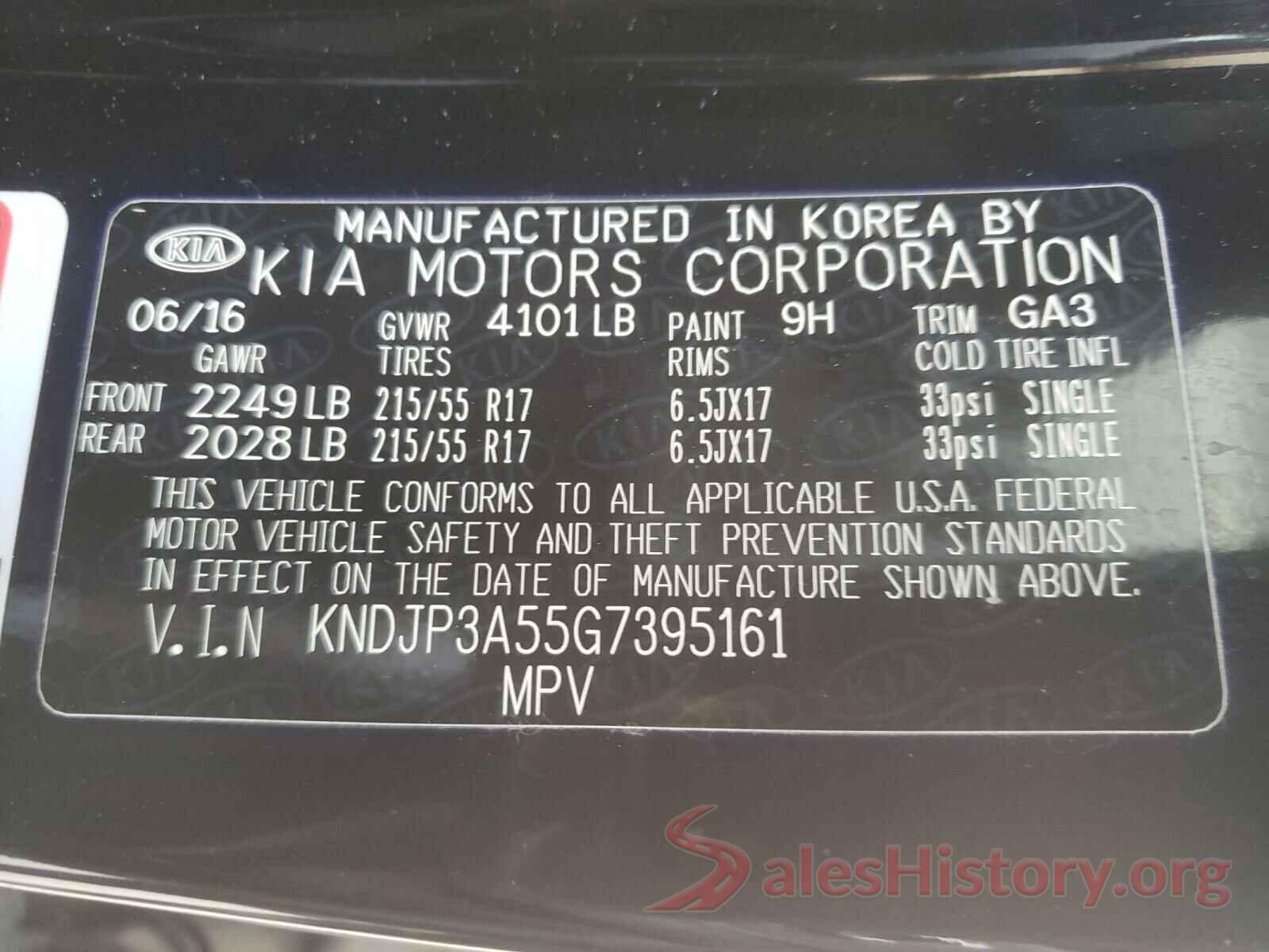 KNDJP3A55G7395161 2016 KIA SOUL