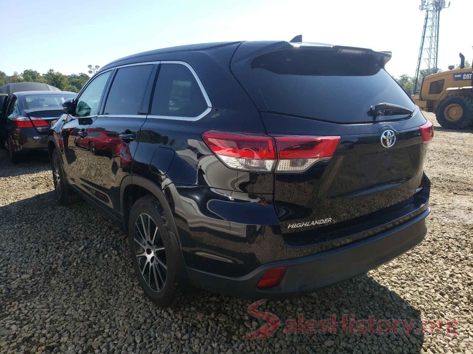 5TDJZRFH5HS374639 2017 TOYOTA HIGHLANDER