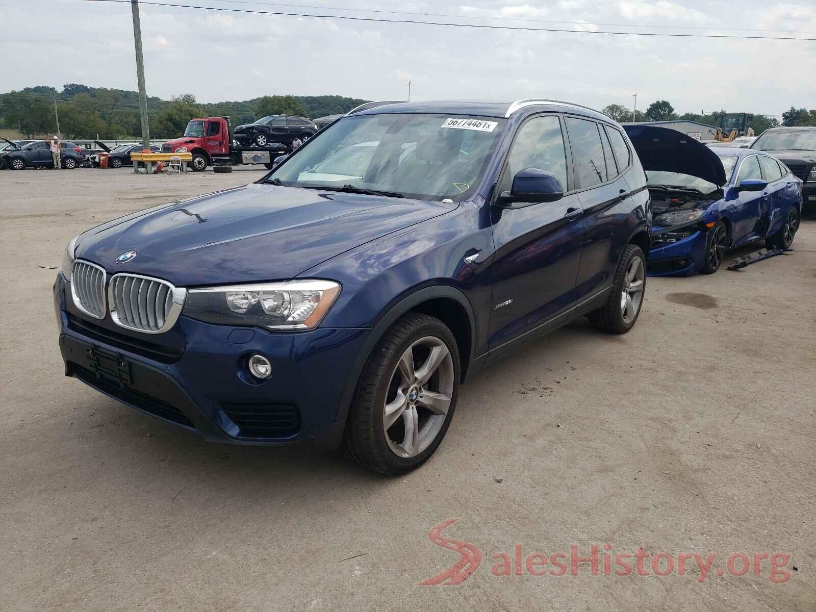 5UXWX9C34H0W75750 2017 BMW X3