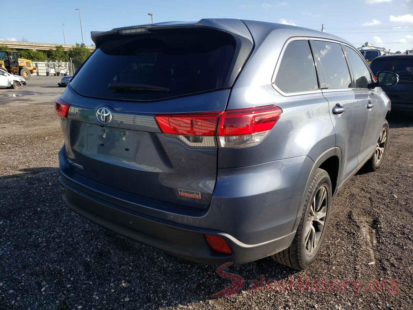 5TDZARFH2KS044605 2019 TOYOTA HIGHLANDER