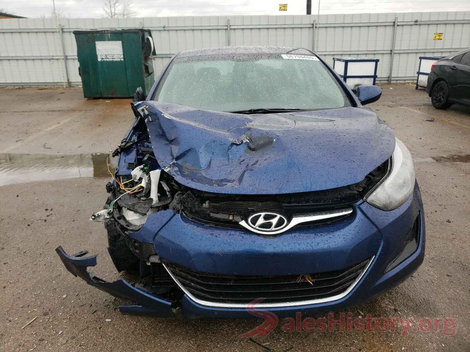 5NPDH4AE3GH773036 2016 HYUNDAI ELANTRA